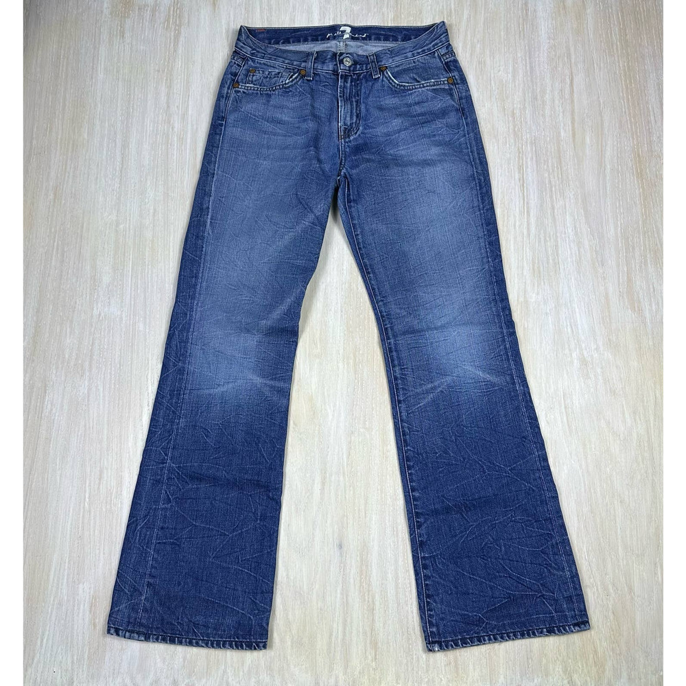 7 for all Mankind 100% Cotton Mid Rise Bootcut Women's Jeans Size 30